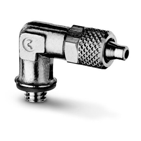 1501 Fixed Stud Elbow - Parallel Push On Fitting-Fixed Stud Elbow-5/3 Tube-M5 Thread
